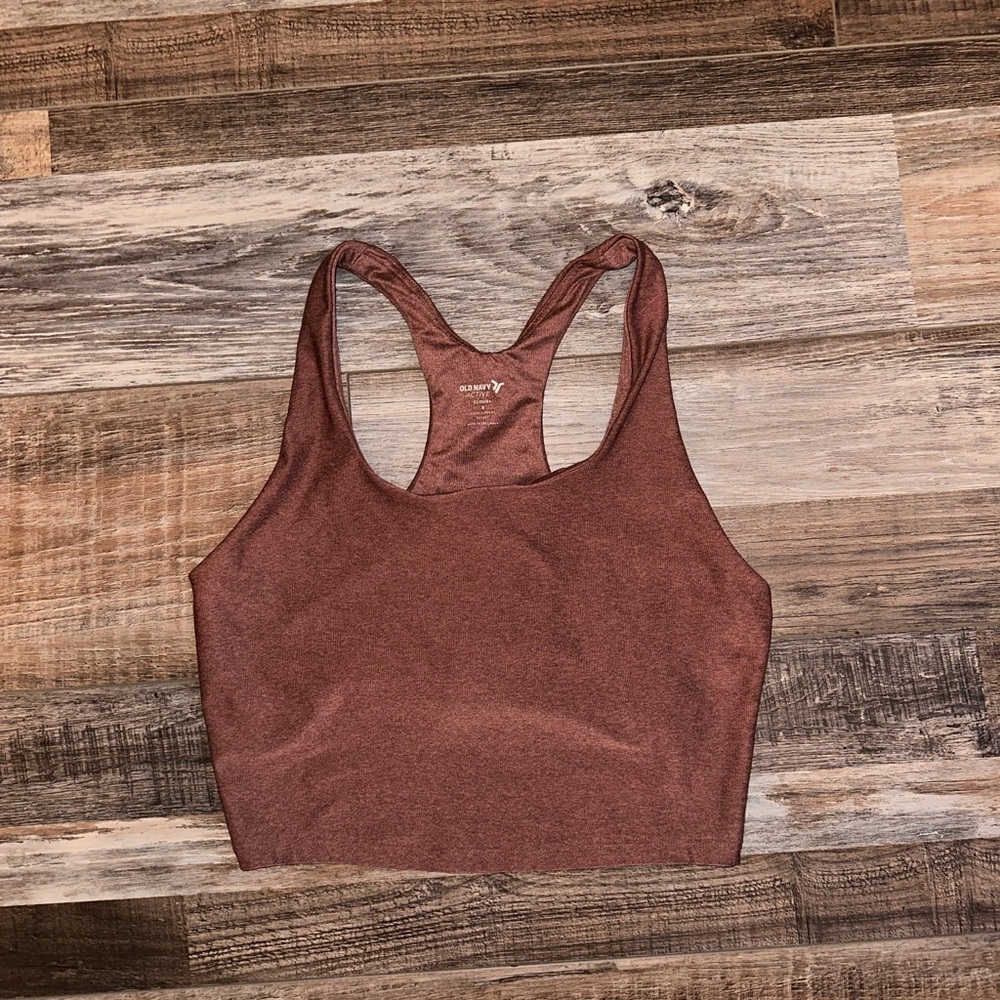 Old Navy Brown Sports Bra Tank